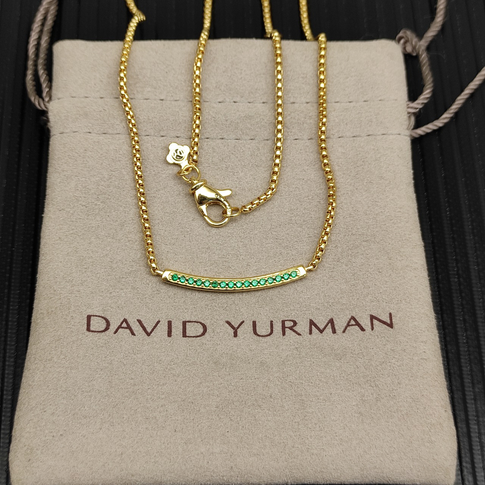 David Yurman Green Diamond Necklace